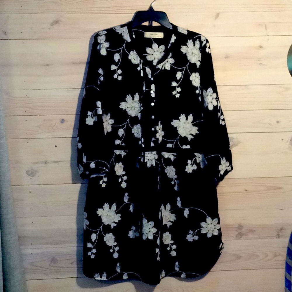 Anthropologie embroidered dress
